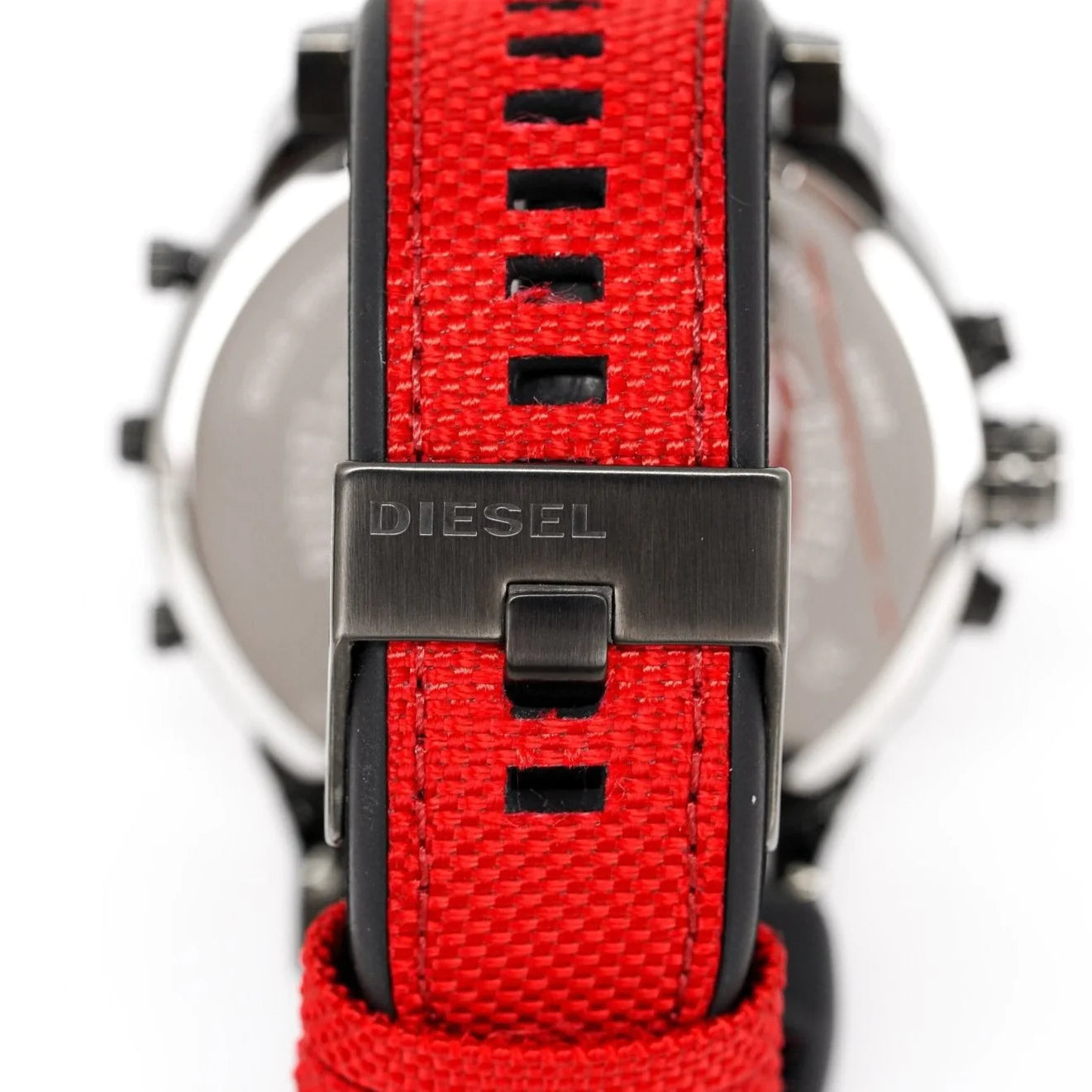 Diesel Men's Chronograph Watch Mr Daddy 2.0 Red Nylon Strap