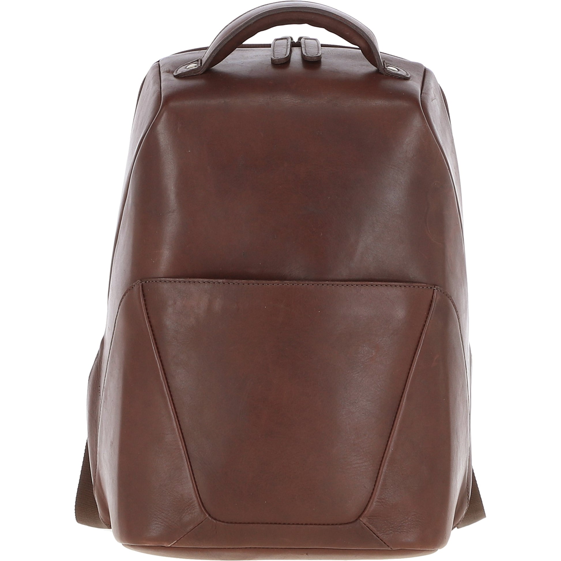 Premium men's backpack crafted from brown, genuine leather by Ashwood, model K-47. The backpack features a sleek, structured design with a natural hand-waxed finish, enhancing its rich, earthy tones. Includes adjustable straps, a front zipper pocket, and a main compartment designed to fit a laptop or tablet, ideal for commuting, work, or travel. This durable and stylish bag reflects Ashwood's commitment to quality and ethical craftsmanship, making it a versatile accessory for professional or casual use.