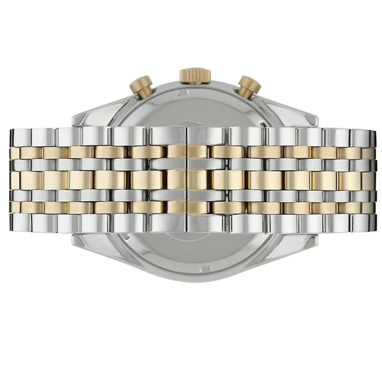 Emporio Armani  Men's Tazio Chronograph Two Tone Strap Watch