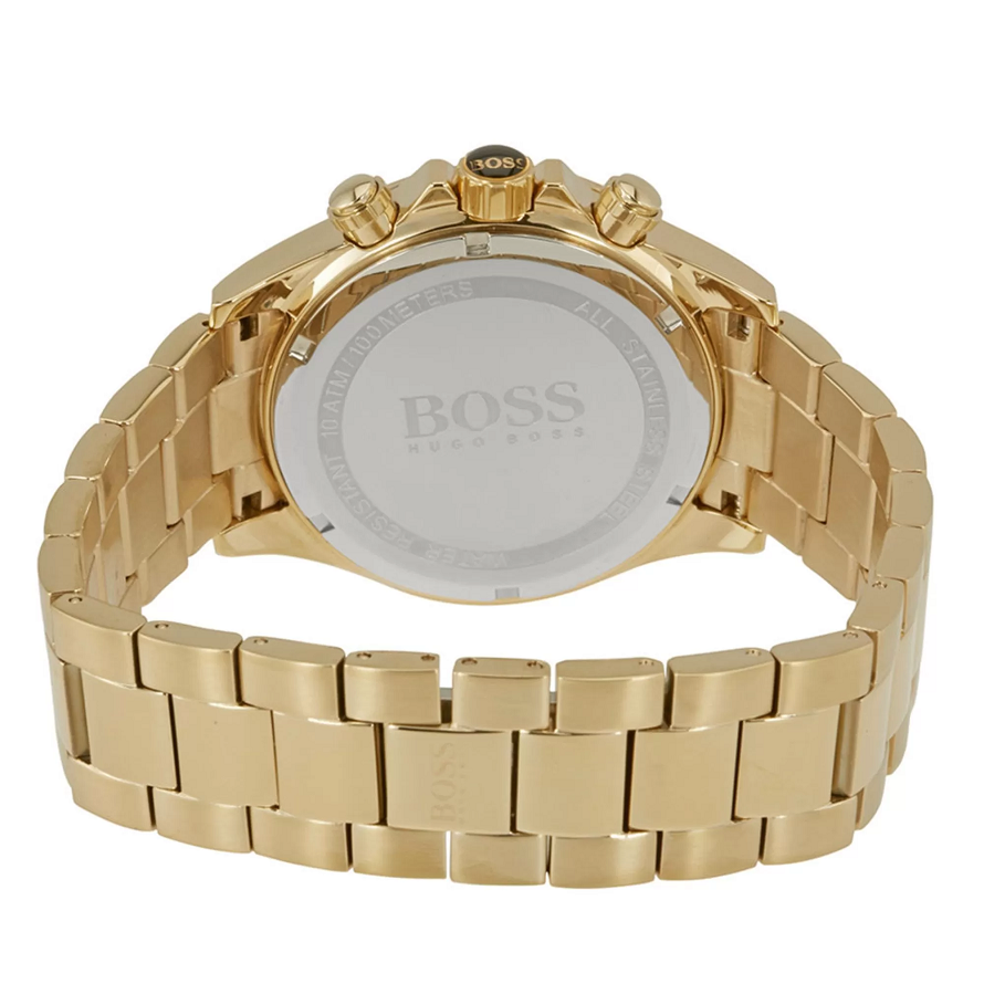 Hugo Boss Men's Gold Ikon Chronograph watch back HB1513340